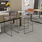 Kit 02 Banquetas Altas Sala De Jantar Fixa Allana L02 Faixa C