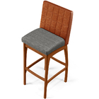 Kit 02 Banquetas Altas Sala De Jantar Fixa Mila L02 Couríssim