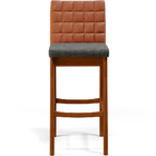 Kit 02 Banquetas Altas Sala De Jantar Fixa Mila L02 Couríssim