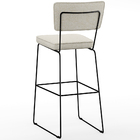 Kit 02 Banquetas Altas Sala Jantar Allana L02 Faixa Couríssim