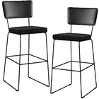 Kit 02 Banquetas Altas Sala Jantar Fixa Allana L02 Couríssimo