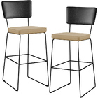 Kit 02 Banquetas Altas Sala Jantar Fixa Allana L02 Couríssimo