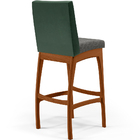 Kit 02 Banquetas Altas Sala Jantar Fixa Mila L02 Facto Verde