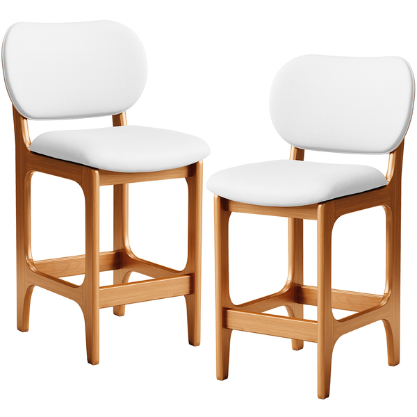 Kit 02 Banquetas Baixa Bar Cozinha E Sala De Jantar Fixa Bett