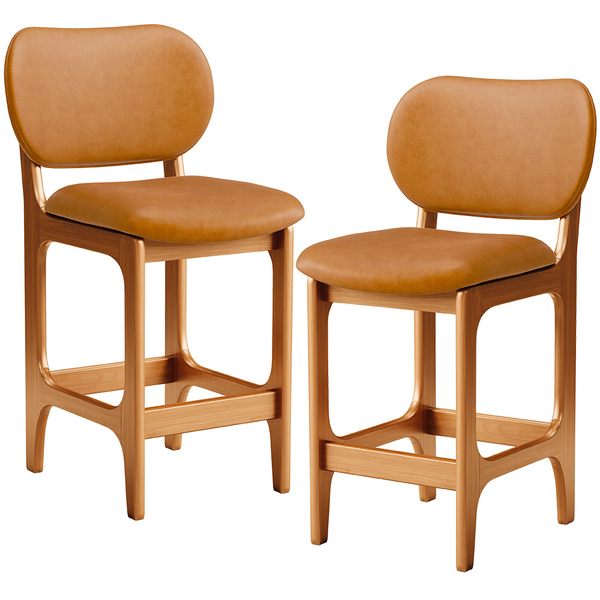 Kit 02 Banquetas Baixa Bar Cozinha E Sala De Jantar Fixa Bett