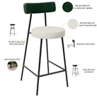 Kit 02 Banquetas Baixa Bar Cozinha E Sala Jantar Milão L02 Co