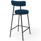 Kit 02 Banquetas Baixa Bar Cozinha Sala De Jantar Em Aço Milã