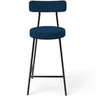 Kit 02 Banquetas Baixa Bar Cozinha Sala De Jantar Em Aço Milã