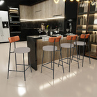 Kit 02 Banquetas Baixa Bar Cozinha Sala Jantar Milão L02 Cour