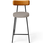 Kit 02 Banquetas Baixa Bar Cozinha Sala Jantar Milão L02 Cour