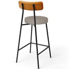 Kit 02 Banquetas Baixa Bar Cozinha Sala Jantar Milão L02 Cour