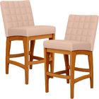 Kit 02 Banquetas Baixa Cozinha Bancada Bar Sala De Jantar Fix
