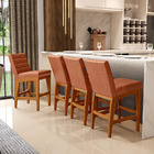 Kit 02 Banquetas Baixa Cozinha Bancada Bar Sala Jantar Fixa M