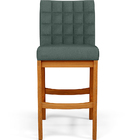 Kit 02 Banquetas Baixa Cozinha Bancada Bar Sala Jantar Fixa M