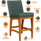 Kit 02 Banquetas Baixa Cozinha Bancada Bar Sala Jantar Fixa M