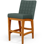 Kit 02 Banquetas Baixa Cozinha Bancada Bar Sala Jantar Fixa M