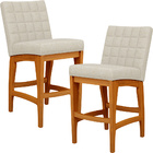 Kit 02 Banquetas Baixa Cozinha Bancada Bar Sala Jantar Fixa M