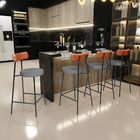 Kit 02 Banquetas Baixa Cozinha Jantar Milão L02 Couríssimo Ca