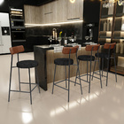 Kit 02 Banquetas Baixa Cozinha Sala De Jantar Milão L02 Courí