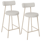 Kit 02 Banquetas Baixa Cozinha Sala Jantar Bancada Milão Aren