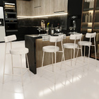 Kit 02 Banquetas Baixa Cozinha Sala Jantar Bancada Milão Aren