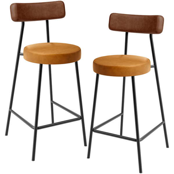 Kit 02 Banquetas Baixa Cozinha Sala Jantar Bancada Milão L02