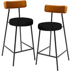 Kit 02 Banquetas Baixa Cozinha Sala Jantar Bancada Milão L02