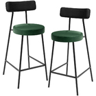 Kit 02 Banquetas Baixa Cozinha Sala Jantar Bancada Milão L02