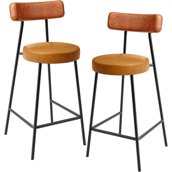 Kit 02 Banquetas Baixa Cozinha Sala Jantar Bancada Milão L02