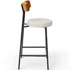 Kit 02 Banquetas Baixa Cozinha Sala Jantar Milão L02 Couríssi