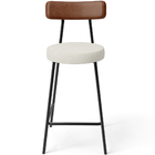 Kit 02 Banquetas Baixa Cozinha Sala Jantar Milão L02 Couríssi