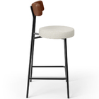 Kit 02 Banquetas Baixa Cozinha Sala Jantar Milão L02 Couríssi