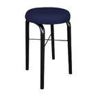 Kit 02 Banquetas Baixa Manu Corino Azul Marinho D'rossi