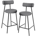 Kit 02 Banquetas Baixa Para Cozinha Sala De Jantar Bancada Mi