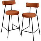 Kit 02 Banquetas Baixa Para Cozinha Sala De Jantar Bancada Mi