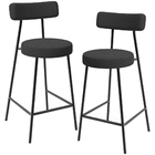 Kit 02 Banquetas Baixa Para Cozinha Sala De Jantar Bancada Mi