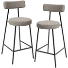 Kit 02 Banquetas Baixa Para Cozinha Sala De Jantar Bar Bancad