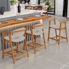 Kit 02 Banquetas Baixa Para Cozinha Sala Jantar Bancada Cecíl