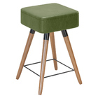 Kit 02 Banquetas Baixas Decorativas Rio 50x32cm Com Pés Palit