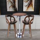 Kit 02 Banquetas Bar Para Cozinha Restaurante Giratória Mey B