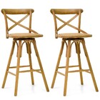 Kit 02 Banquetas Bistrô Gourmet Para Cozinha Blair Base Girat