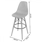 Kit 02 Banquetas Boxbit Colmeia Rosa Base Madeira