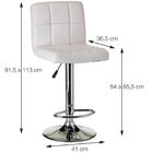 Kit 02 Banquetas Boxbit Confort Madeira Estofada Amarela Crom