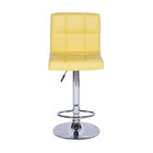 Kit 02 Banquetas Boxbit Confort Madeira Estofada Amarela Crom