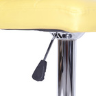 Kit 02 Banquetas Boxbit Confort Madeira Estofada Amarela Crom