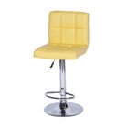 Kit 02 Banquetas Boxbit Confort Madeira Estofada Amarela Crom