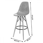 Kit 02 Banquetas Boxbit Dkr Eames Policarbonato Incolor Base