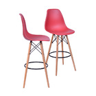 Kit 02 Banquetas Boxbit Dkr Eames Polipropileno Telha Base Ma