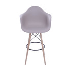 Kit 02 Banquetas Boxbit Dkr Pp Com Braço Fendi Base Madeira