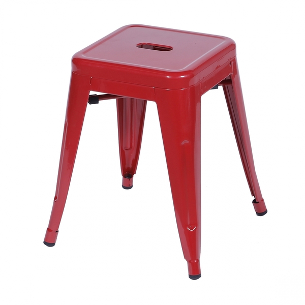 Kit 02 Banquetas Boxbit Titan Tolix Baixa Em Aço Pintura Epox